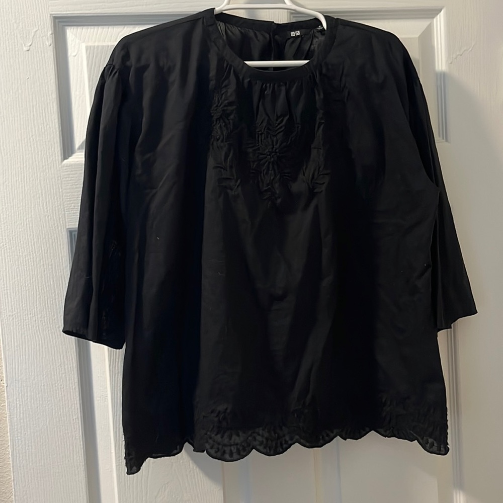 Uniqlo Crossstitched blouse